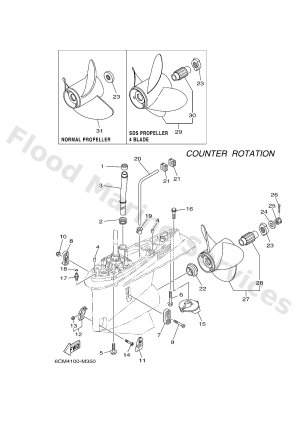 Diagram for LOWER CASING & DRIVE 4