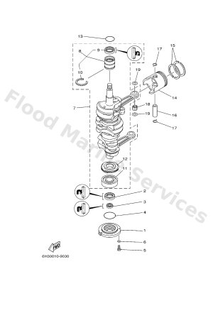 Diagram for CRANKSHAFT & PISTON