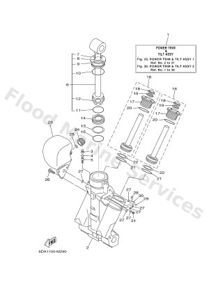 Diagram for POWER TRIM & TILT ASSY 1