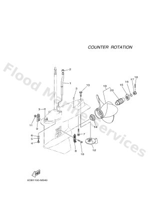 Diagram for LOWER CASING & DRIVE 4