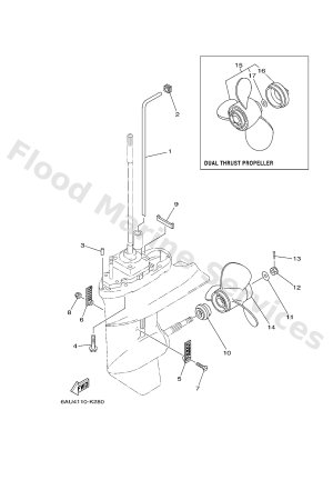 Diagram for LOWER CASING & DRIVE 2