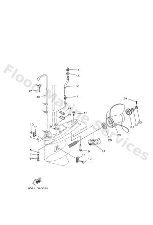 Diagram for LOWER CASING & DRIVE 2