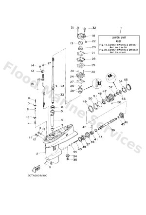 Diagram for LOWER CASING & DRIVE 1