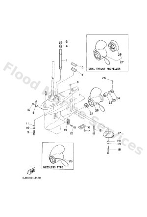 Diagram for LOWER CASING & DRIVE 2