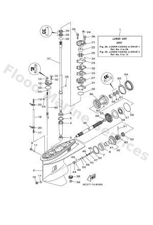 Diagram for LOWER CASING & DRIVE 1