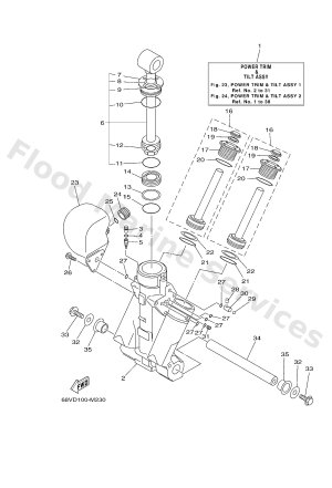 Diagram for POWER TRIM & TILT ASSY 1