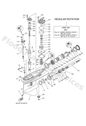 Diagram for LOWER CASING & DRIVE 1