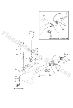 Diagram for LOWER CASING & DRIVE 2