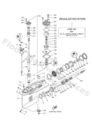 Diagram for LOWER CASING & DRIVE 1