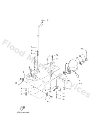 Diagram for LOWER CASING & DRIVE 2