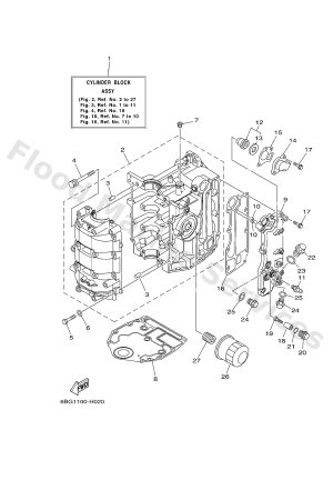 Diagram for CYLINDER & CRANKCASE 1