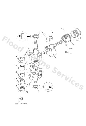 Diagram for CRANKSHAFT & PISTON
