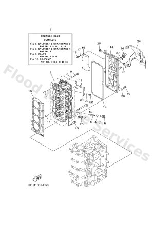 Diagram for CYLINDER & CRANKCASE 2