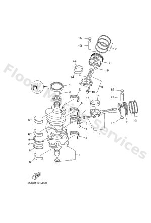 Diagram for CRANKSHAFT & PISTON