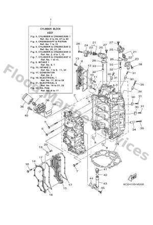 Diagram for CYLINDER & CRANKCASE 1