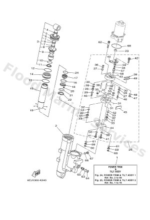 Diagram for POWER TRIM & TILT ASSY 1