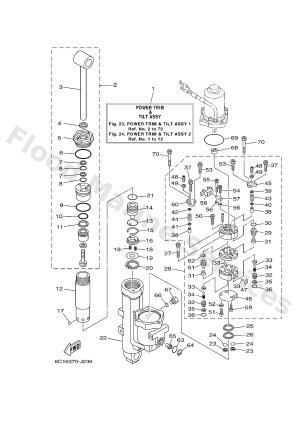 Diagram for POWER TRIM & TILT ASSY 1