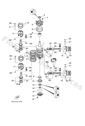 Diagram for CRANKSHAFT & PISTON