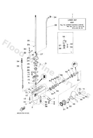 Diagram for LOWER CASING & DRIVE