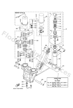 Diagram for POWER TRIM & TILT ASSY 1