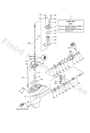 Diagram for LOWER CASING & DRIVE 1