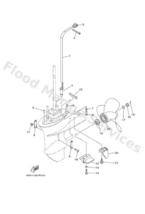 Diagram for LOWER CASING & DRIVE 2