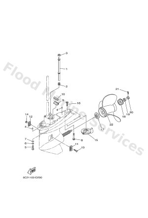 Diagram for LOWER CASING & DRIVE 2