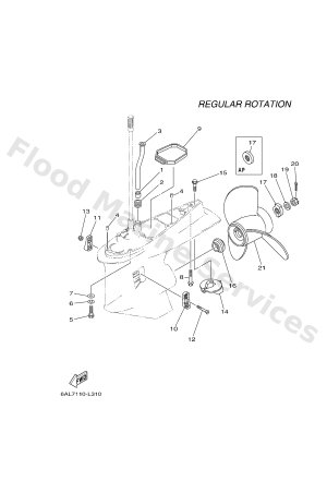 Diagram for LOWER CASING & DRIVE 2