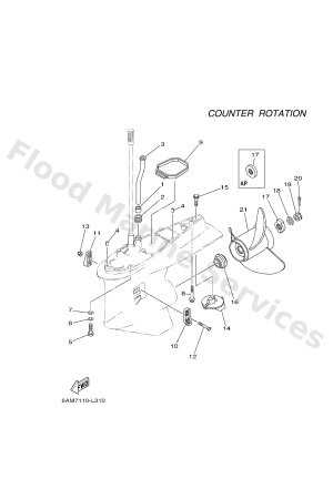 Diagram for LOWER CASING & DRIVE 4