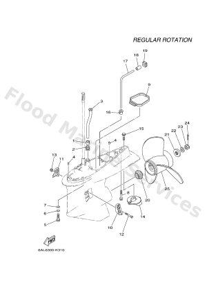 Diagram for LOWER CASING & DRIVE 2