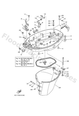 Diagram for BOTTOM COWLING 1