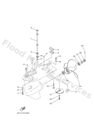 Diagram for LOWER CASING & DRIVE 2