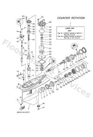 Diagram for LOWER CASING & DRIVE 3