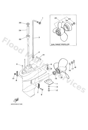 Diagram for LOWER CASING & DRIVE 2