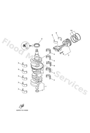 Diagram for CRANKSHAFT & PISTON
