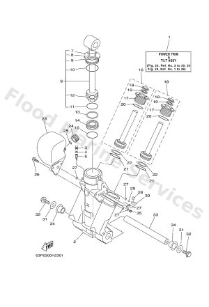 Diagram for POWER TRIM & TILT ASSY 1