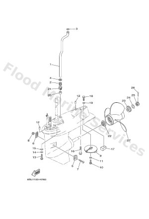 Diagram for LOWER CASING & DRIVE 2