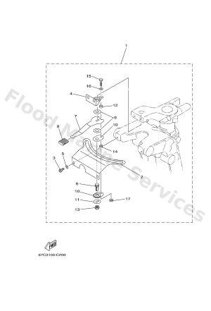 Diagram for FITTING KIT:STEERING FRICTION-F40