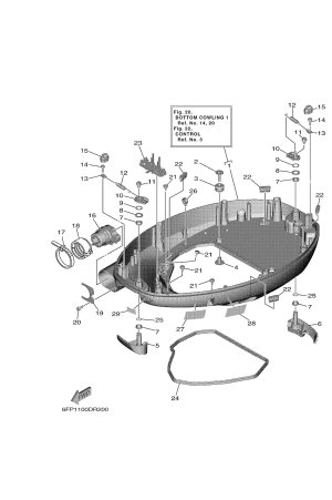 Diagram for BOTTOM COWLING 1