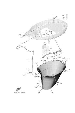Diagram for BOTTOM COWLING 2