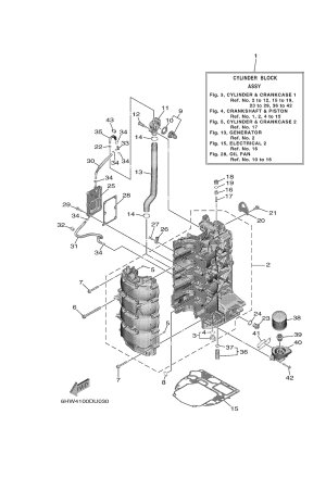 Diagram for CYLINDER & CRANKCASE 1