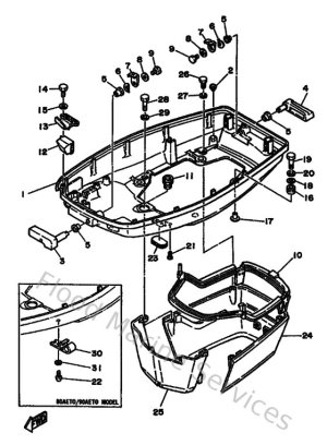 Diagram for Bottom Cowling
