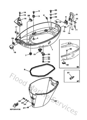 Diagram for Bottom Cowling
