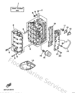 Diagram for Cylinder. Crankcase 1