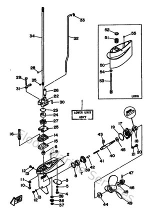 Diagram for Lower Casing & Drive 1