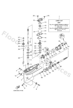 Diagram for LOWER CASING & DRIVE 1