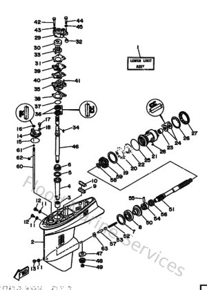 Diagram for Lower Casing & Drive