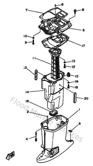 Diagram for Upper Casing