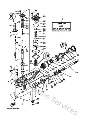Diagram for Lower Casing & Drive 1