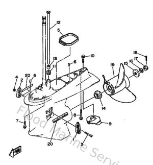 Diagram for Lower Casing & Drive 2
